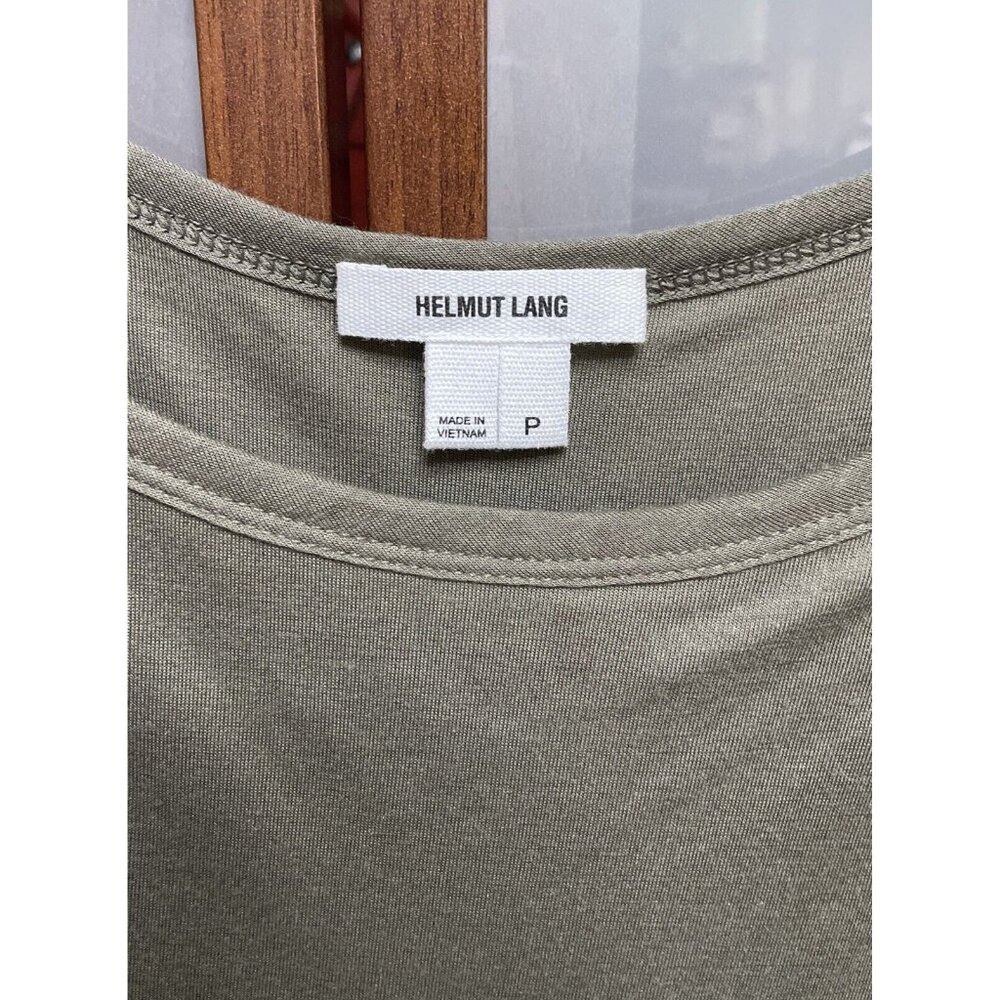 Helmut Lang Black & Khaki Color Block Asymmetric … - image 3